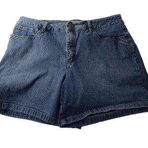 St John's Bay Denim Shorts Size 14